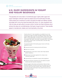 Yogurt Application Monograph